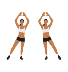 Woman Doing Modified Jumping Jacks Exercise