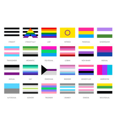 Lgbt Pride Flags Sexual Diversity Rainbow Symbols