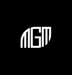 Mgm Letter Logo Design On Black Background