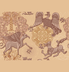 Byzantine Traditional Historical Motifs Of Animals