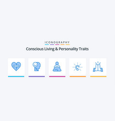 Conscious Living And Personality Traits Blue 5