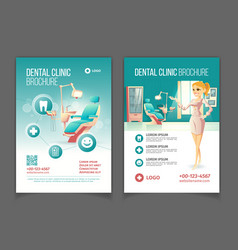 Dental Clinic Advertising Brochure Cartoon