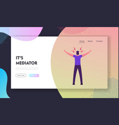 Mediator Peacemaker Website Landing Page Man