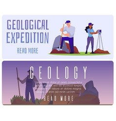 Geological Expedition Banners Or Posters