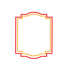 Gold and red border simple clip art Royalty Free Vector