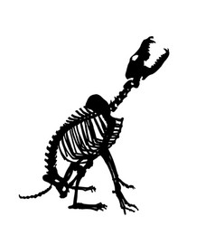 Wolf Skeleton Silhouette