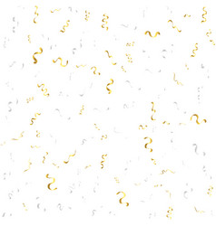 Gold Confetti Isolated On White Background