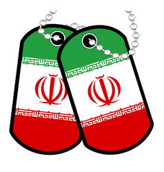 Iranian Military Pair Of Dog Tags