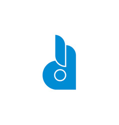 Letter D Exclamation Design Logo