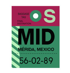 Merida Airport Luggage Tag