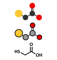 Thioglycolic Acid Tga Molecule Used In Chemical