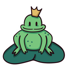 Frog Prince Colorful Icon Stroke