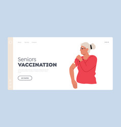 Seniors Vaccination Landing Page Template Grey