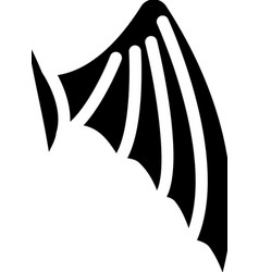 Vampire Wing Glyph Icon