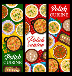 Polish Cuisine Food Poland Dishes Menu Banners