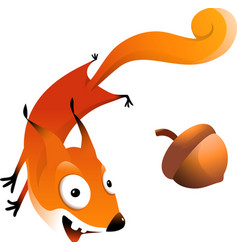 Funny Running Hilarious Squirrel Clipart Cartoon