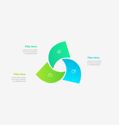 Abstract Diagram Divided Into 3 Segments Concept