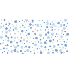 Blue Snowflakes On White Background Abstract