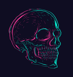 Skull Glitch Style