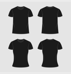 Black T Shirt Outline Drawing Mockup Template