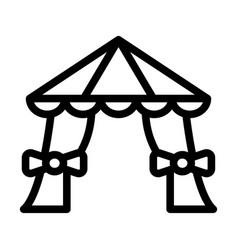 Tent Thick Line Icon