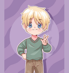 Anime Blond Boy