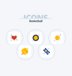 Basketball Flat Icon Pack 5 Icon Design Ball