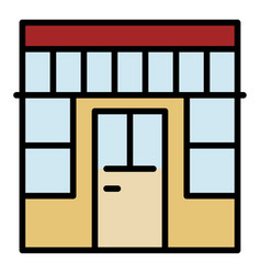 Outside Store Icon Color Outline