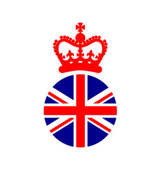 A Red Crown British United Kingdom Emblem