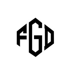 Fgd Letter Logo Design With Polygon Shape