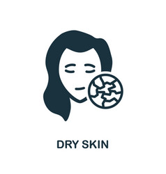 Dry Skin Icon Simple Element From Skin Care