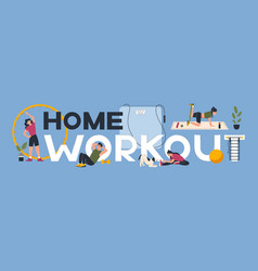 Home Workout Text Composition