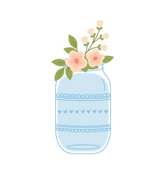 Jar And Flowers