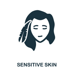 Sensitive Skin Icon Simple Element From Skin Care