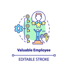 Valuable Employee Concept Icon