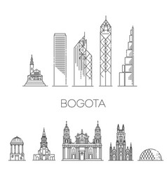 Bogota Architecture Line Skyline