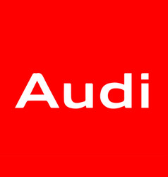 Audi Brand Logo Symbol Name White Design