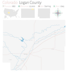 Map Logan County In Colorado