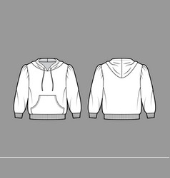 Cropped Cotton-jersey Hoodie Technical Fashion