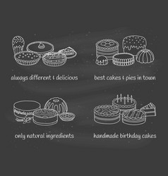 Different Groups Of Cakes And Pies