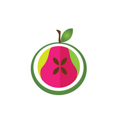 Guava Fruit Logo