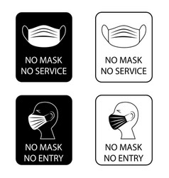 No Mask Entry Facemask Required While