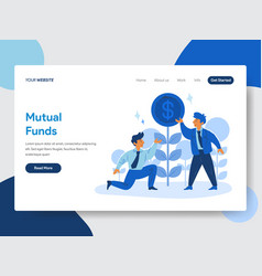 Mutual fund infographic concept Royalty Free Vector Image