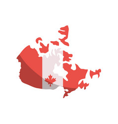 Canada Map And Flag