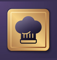 Purple Chef Hat Icon Isolated On Background