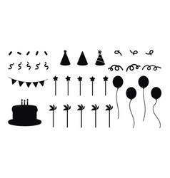 Silhouette Birthday Party Set