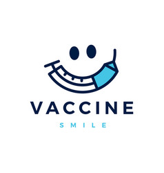 Vaccine Smile Injection Virus Covid19 19 Logo Icon