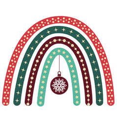 Boho Christmas Rainbow With Ball