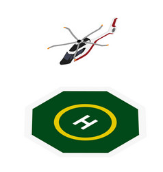 Commercial Helicopter Landing Helipad Zone