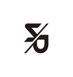 Letter Sd Sj Slice Motion Logo